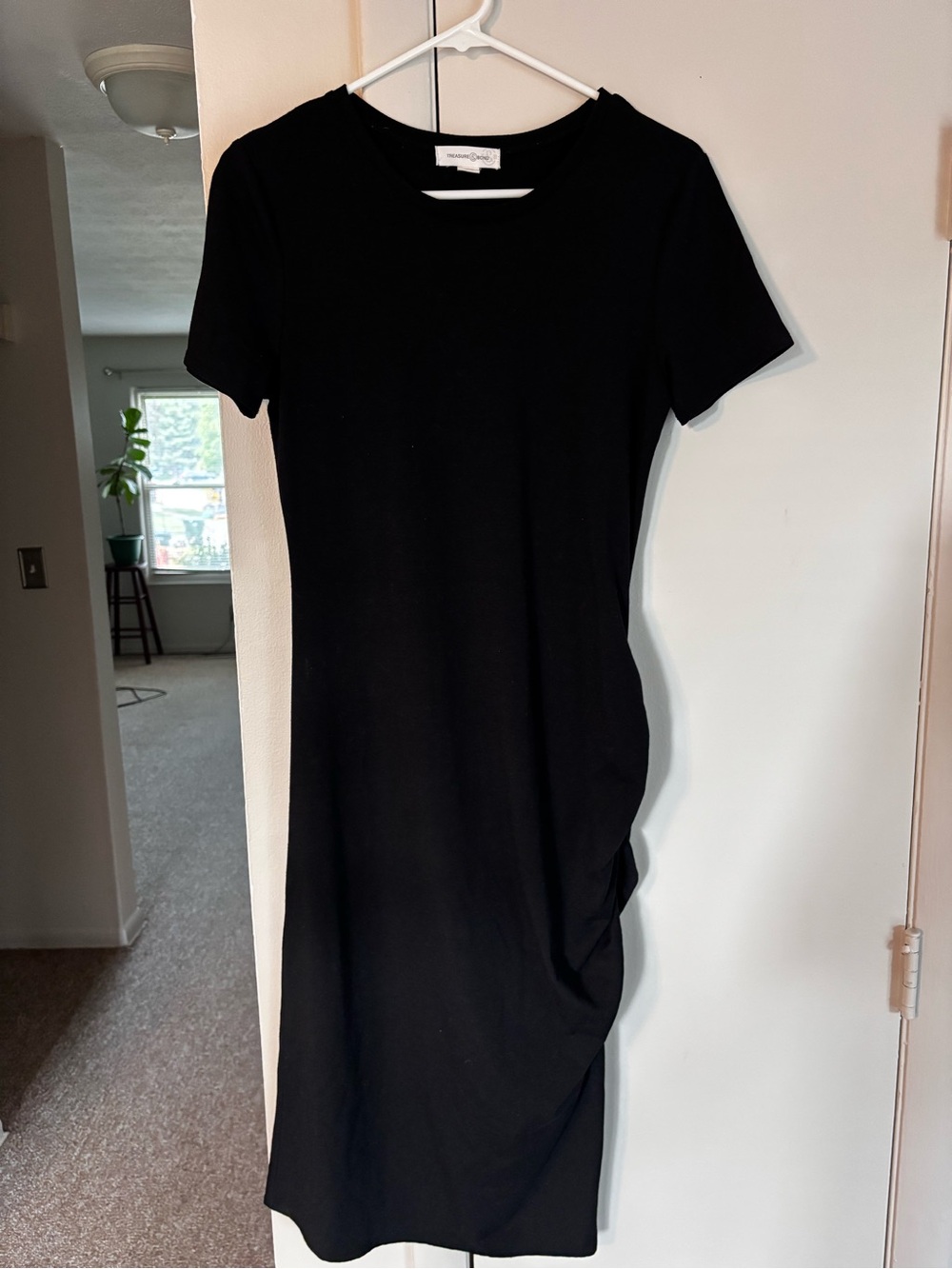Treasure & Bond black midi dress